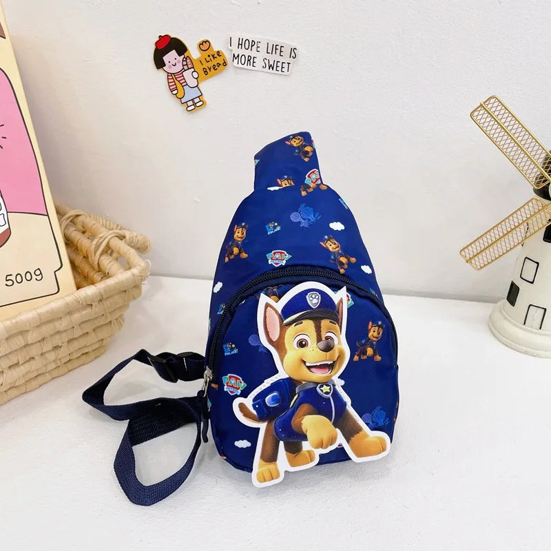 Paw Patrol Kawaii Children's Chest Bag Cute Cartoon Crossbody Bag Fashion Travel Satchel Portable Handbags Purse Backpacks Gifts