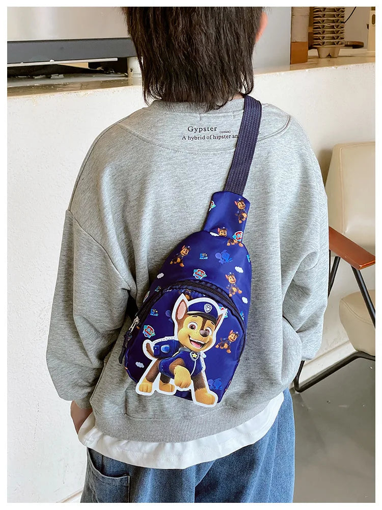 Paw Patrol Kawaii Children's Chest Bag Cute Cartoon Crossbody Bag Fashion Travel Satchel Portable Handbags Purse Backpacks Gifts