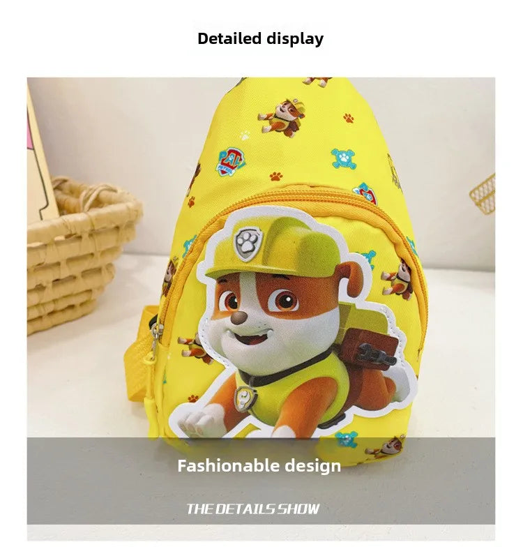 Paw Patrol Kawaii Children's Chest Bag Cute Cartoon Crossbody Bag Fashion Travel Satchel Portable Handbags Purse Backpacks Gifts
