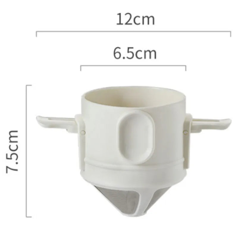 304 Stainless Steel Portable Coffee Filter Drip Coffee Tea Holder Reusable Mug Coffee Dripper Tea Cup Set Coffee Pot Coffeeware
