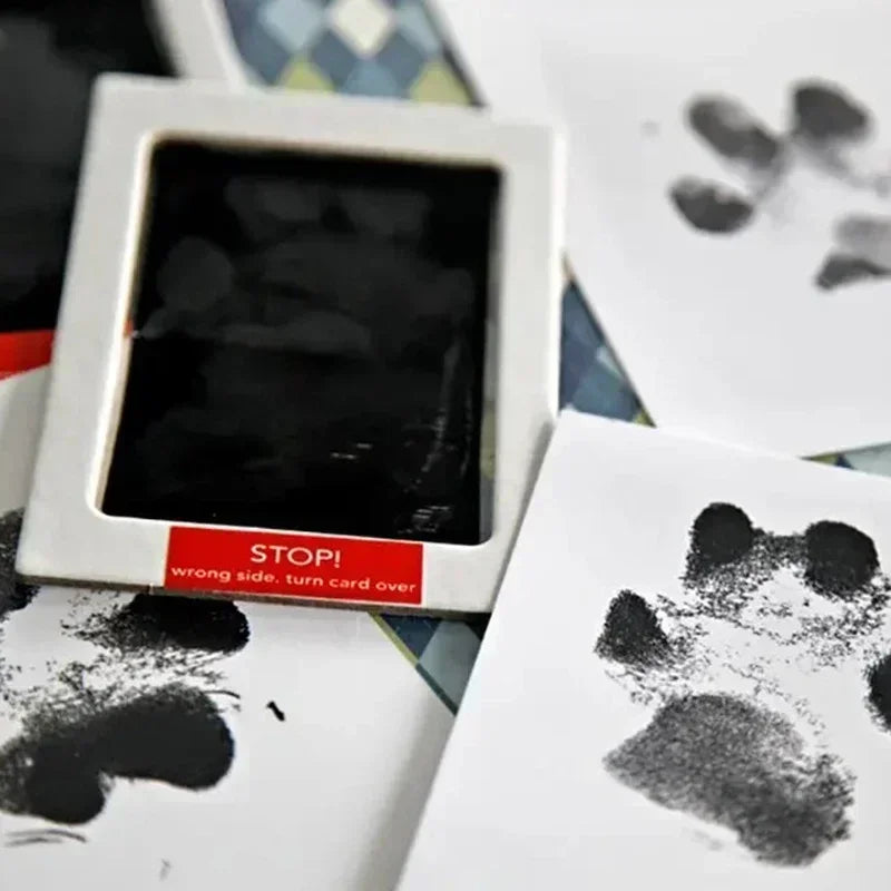 Pet Handprint Footprint Clay Disposable No Wash Ink Clay with Layered Design Non Sticky Mess Free Safe Gentle Handprint Ink Pad