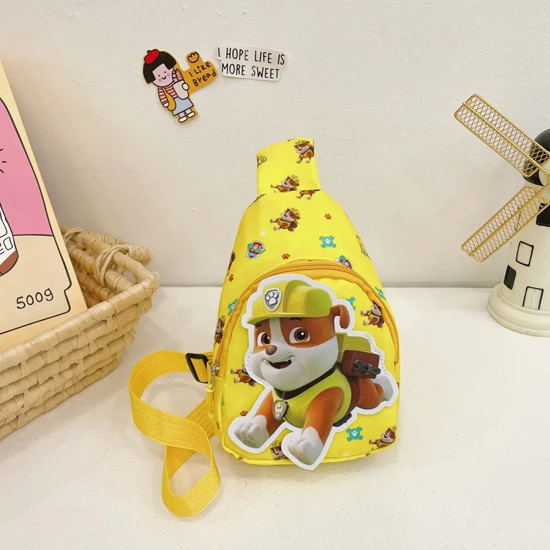 Paw Patrol Kawaii Children's Chest Bag Cute Cartoon Crossbody Bag Fashion Travel Satchel Portable Handbags Purse Backpacks Gifts