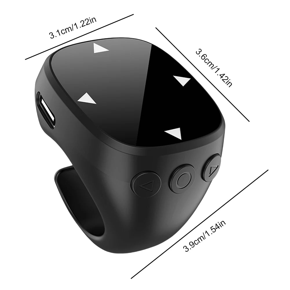 For TikTok Scrolling Ring Bluetooth 5.3 Fingertip Wireless Remote Control Video Scrolling Remote Control Ring for iOS Android