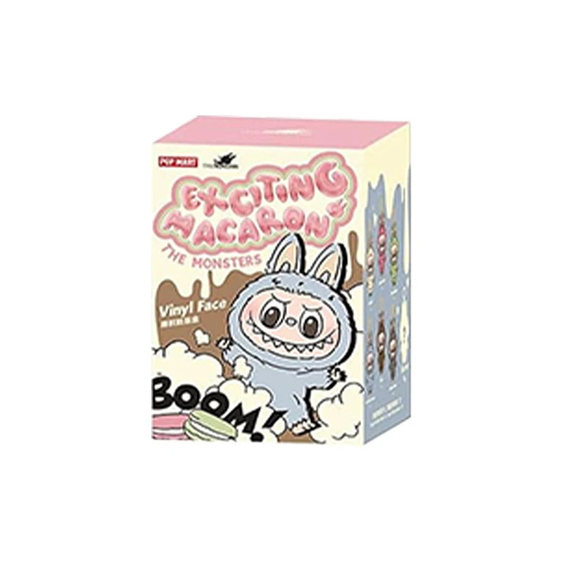 POP MART labubu Doll The Monsters Tasty Macarons Blind Box Random Vinyl Figure Cute Food Theme Collectible Toy Gift 