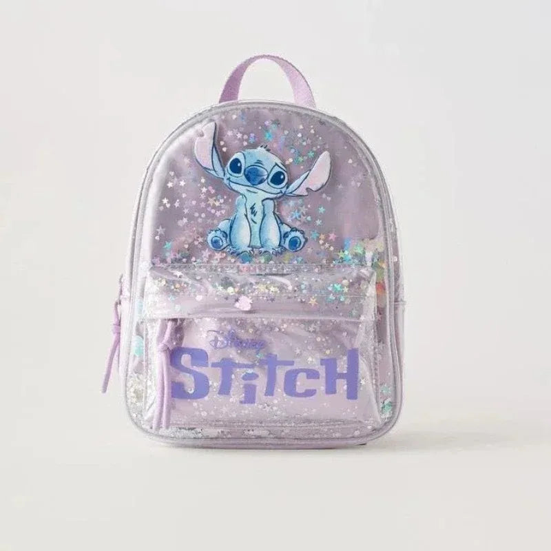Disney New Cartoon Stitch Plush Children's School Bag Kindergarten Cute Fashion Color Blocking Backpack
