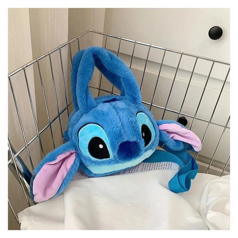 Disney New Cartoon Stitch Plush Children's School Bag Kindergarten Cute Fashion Color Blocking Backpack