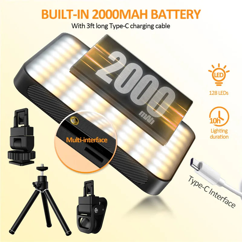 Mini Magnetic Phone Selfie Light For iPhone Magsafe Pocket Light for Tablet Laptop Computer Video TikTok YouTube Filming Makeup