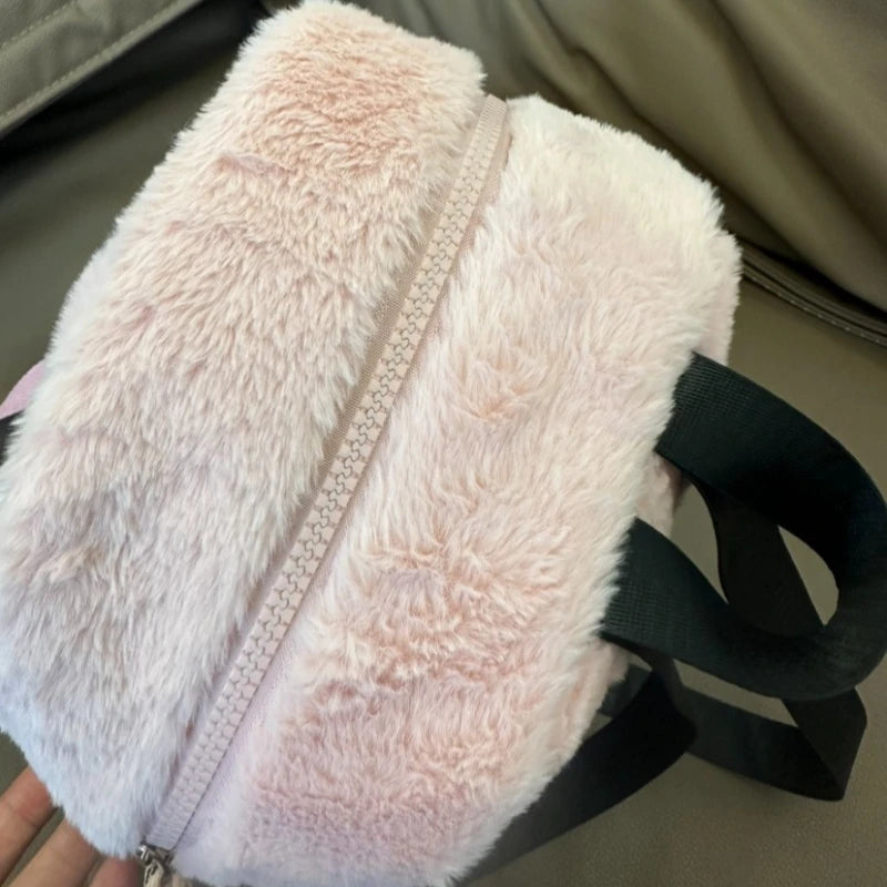 Disney New Cartoon Stitch Plush Children's School Bag Kindergarten Cute Fashion Color Blocking Backpack