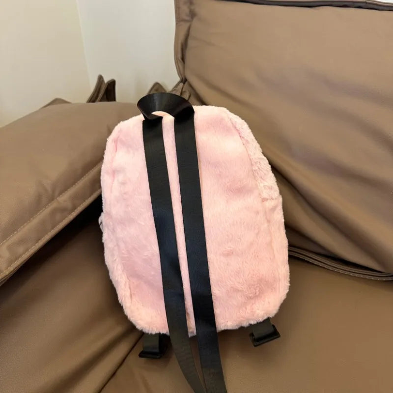 Disney New Cartoon Stitch Plush Children's School Bag Kindergarten Cute Fashion Color Blocking Backpack