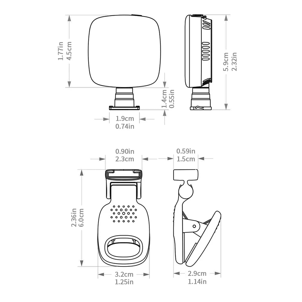 Portable LED Selfie Light Camera Mini Fill Light Rechargeable Phone Night Lights USB Clamp Lamp For Laptop Tablet TikTok Video