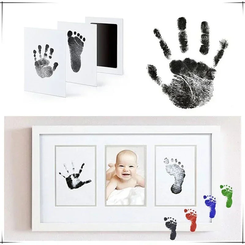 Pet Handprint Footprint Clay Disposable No Wash Ink Clay with Layered Design Non Sticky Mess Free Safe Gentle Handprint Ink Pad