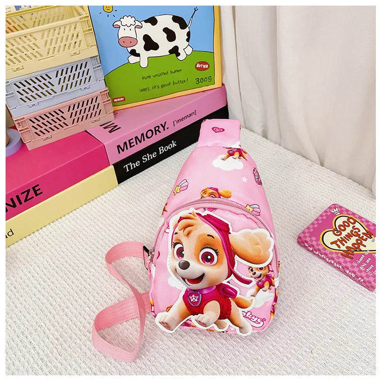 Paw Patrol Kawaii Children's Chest Bag Cute Cartoon Crossbody Bag Fashion Travel Satchel Portable Handbags Purse Backpacks Gifts