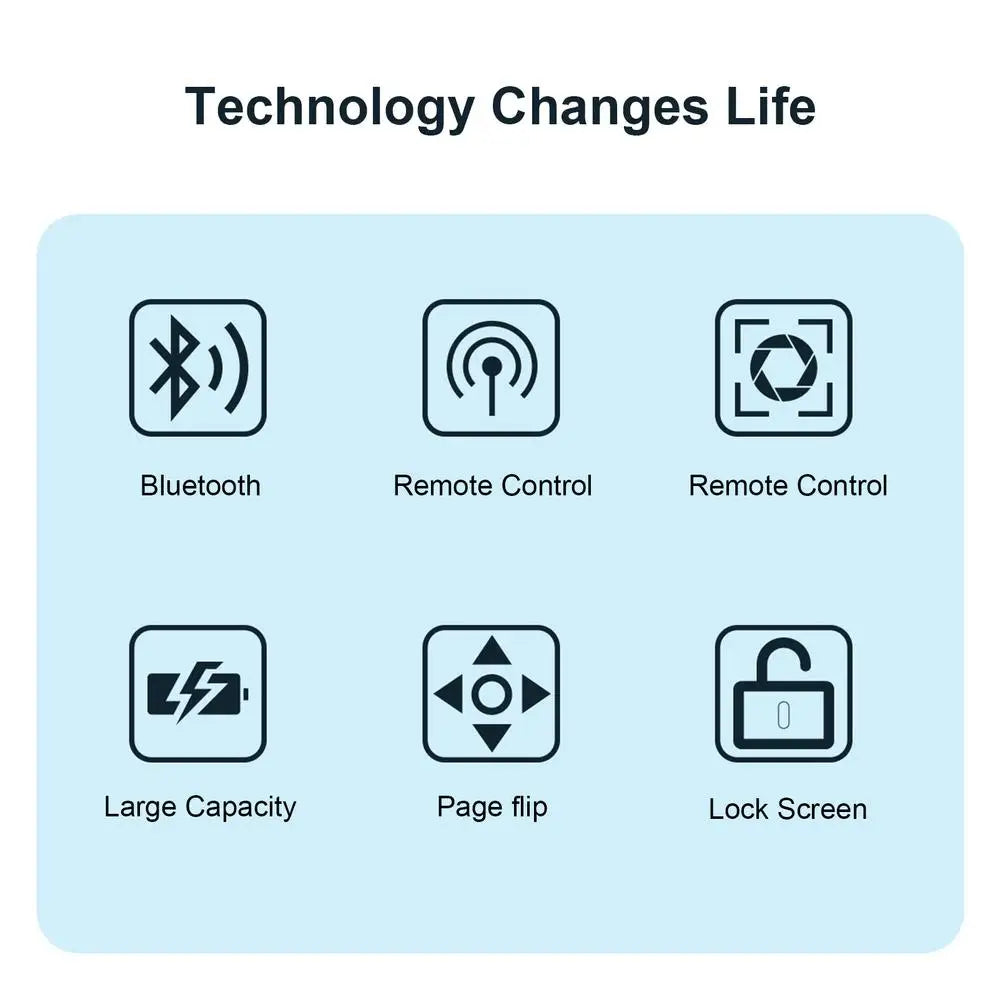 Finger Remote Control Scrolling Ring Tiktoks Remote Mobile Phone Video Remote Control Selfie Stick Camera Bluetoothcompatible ﻿