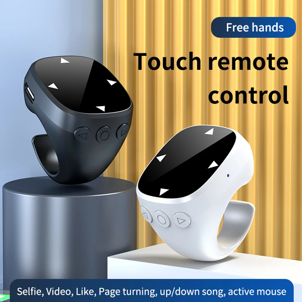 For TikTok Scrolling Ring Bluetooth 5.3 Fingertip Wireless Remote Control Video Scrolling Remote Control Ring for iOS Android