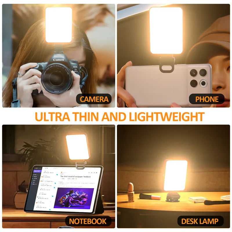 Mini Magnetic Phone Selfie Light For iPhone Magsafe Pocket Light for Tablet Laptop Computer Video TikTok YouTube Filming Makeup