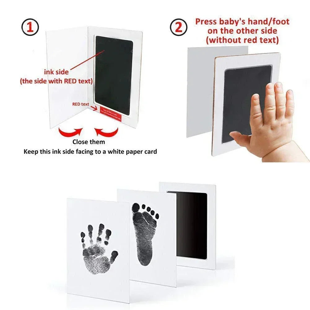 Pet Handprint Footprint Clay Disposable No Wash Ink Clay with Layered Design Non Sticky Mess Free Safe Gentle Handprint Ink Pad
