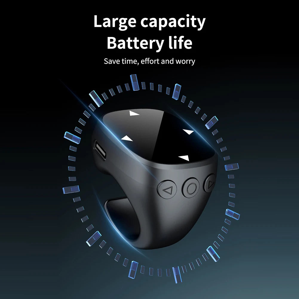 For TikTok Scrolling Ring Bluetooth 5.3 Fingertip Wireless Remote Control Video Scrolling Remote Control Ring for iOS Android